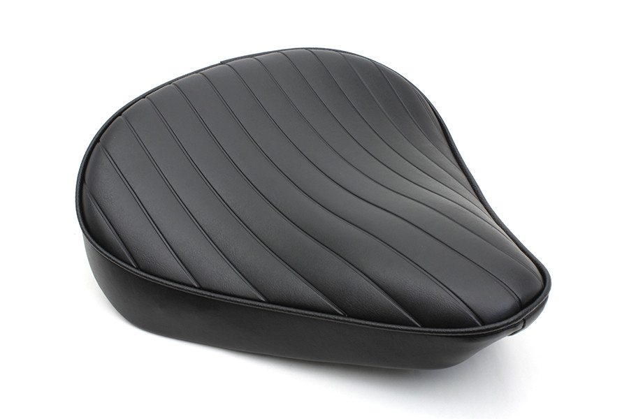 Bates #77160T - Black Tuck and Roll Solo Seat Large