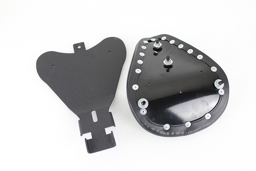 Bates - Bates Solid Mount Solo Seat Black Leather
