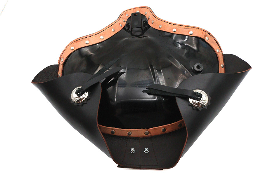 Corbin Gentry - Black Leather Solo Seat with Skirt
