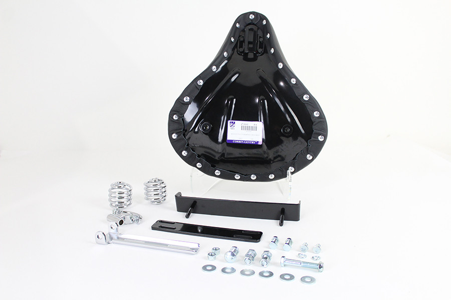 Bates - Black Leather Solo Seat Kit