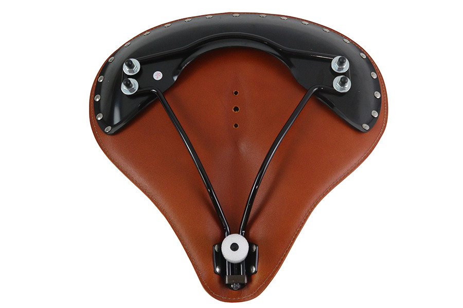 V-Twin #65081 - Replica Brown Leather Solo Seat
