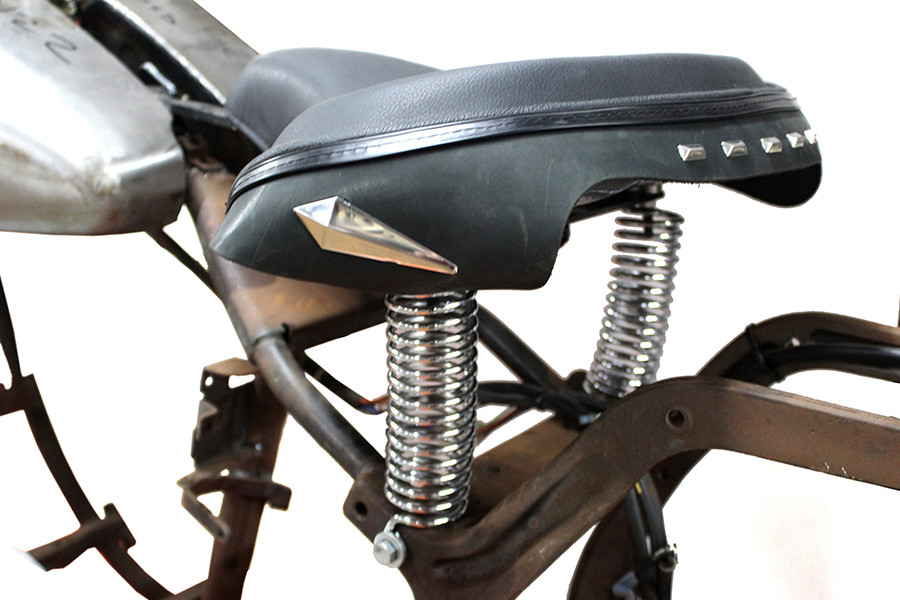 V-Twin - Black Police Solo Seat Kit