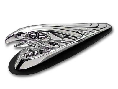 V-Twin #91-6608C - Eagle Front Fender Tip Ornament Chrome