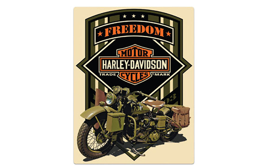V-Twin #2011351 - Freedom Green Tin Sign