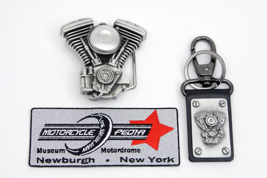V-Twin - V-Twin Mens Evolution Engine Buckle and Fob Set