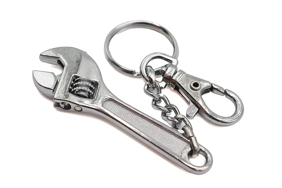 V-Twin #X63-6230CK - Adjustable Wrench Design Keychain