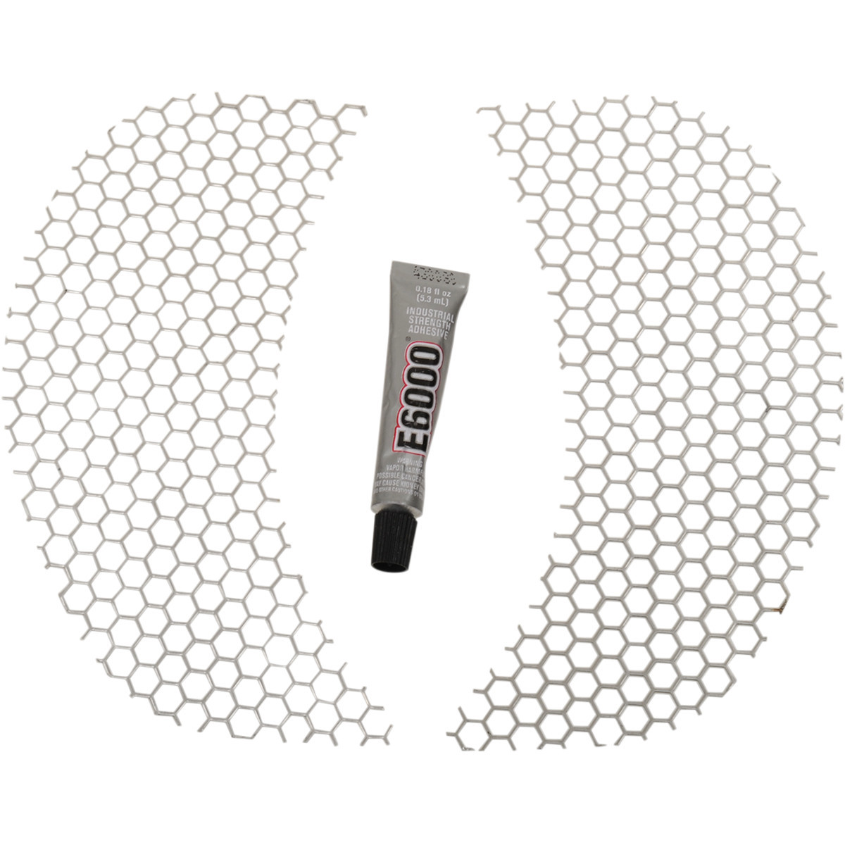 Klock Werks #KWS-01-0320 - Fairing Vent Screen - Honeycomb - Chrome - FLTR