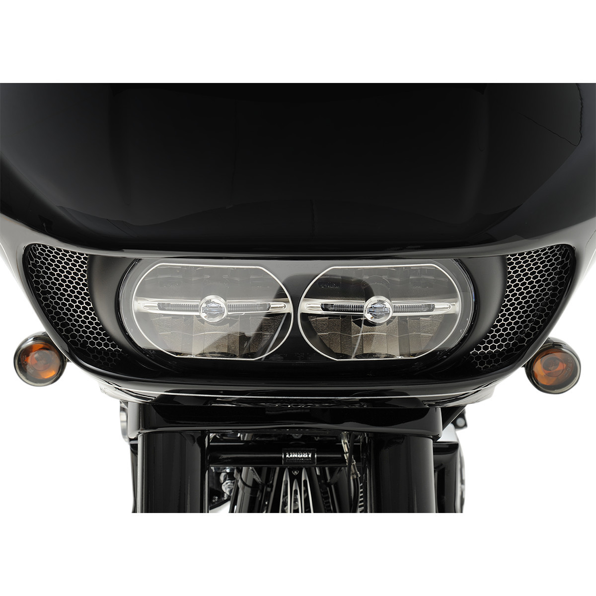 Klock Werks #KWS-01-0320 - Fairing Vent Screen - Honeycomb - Chrome - FLTR