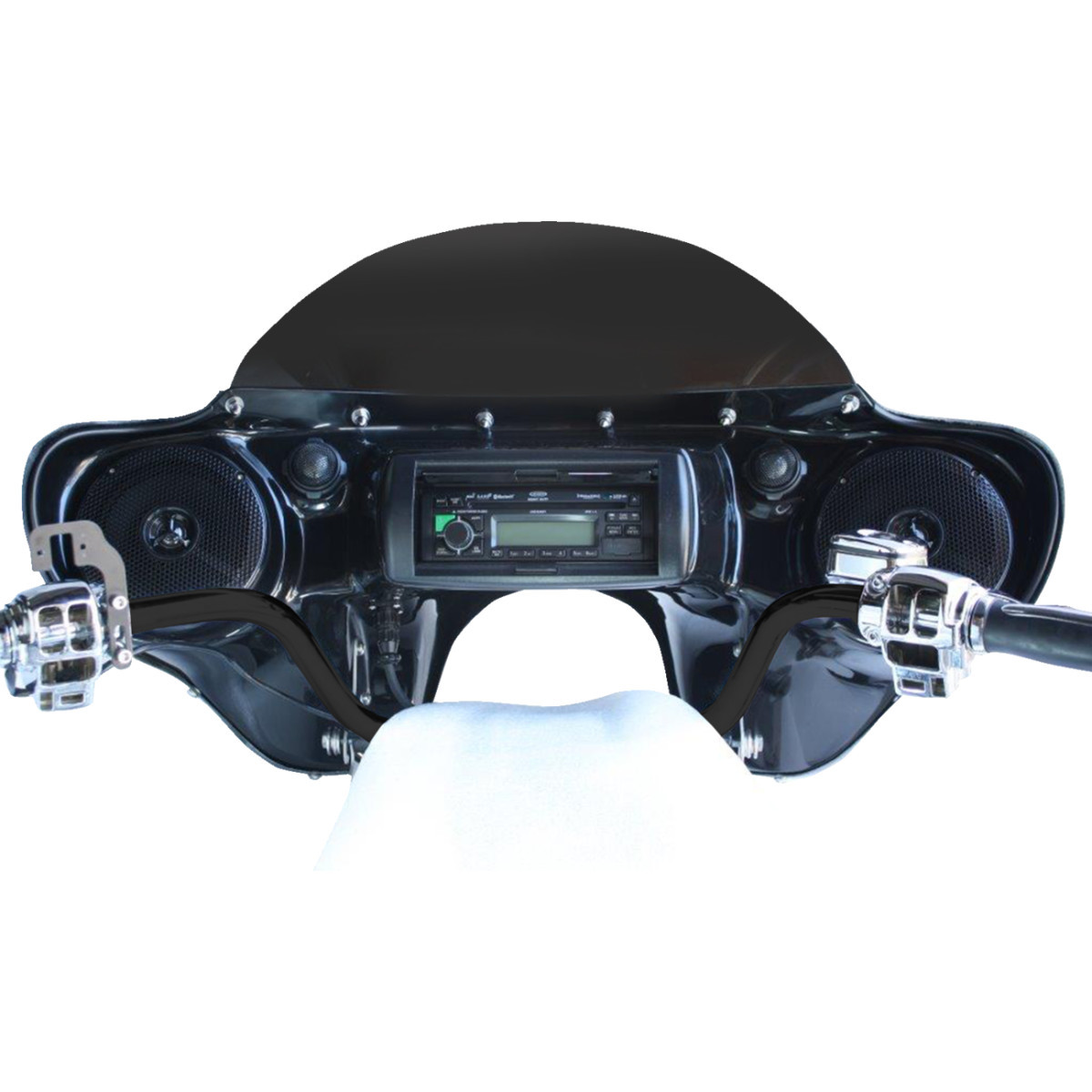 Hoppe Industries #HPKT-0037A - Sport Stereo Fairing - Handlebar Control - Road King