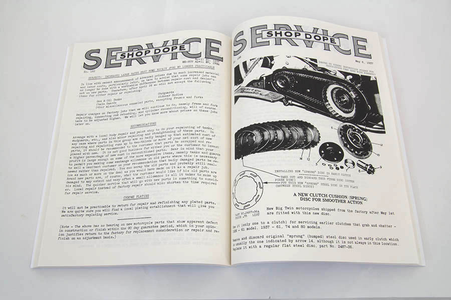 V-Twin #9871 - Factory Service Bulletin for 1930-1940 Big Twins