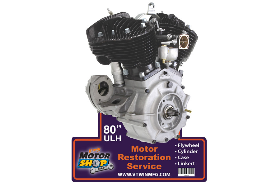 V-Twin - 80 inch Flathead Engine Plaque