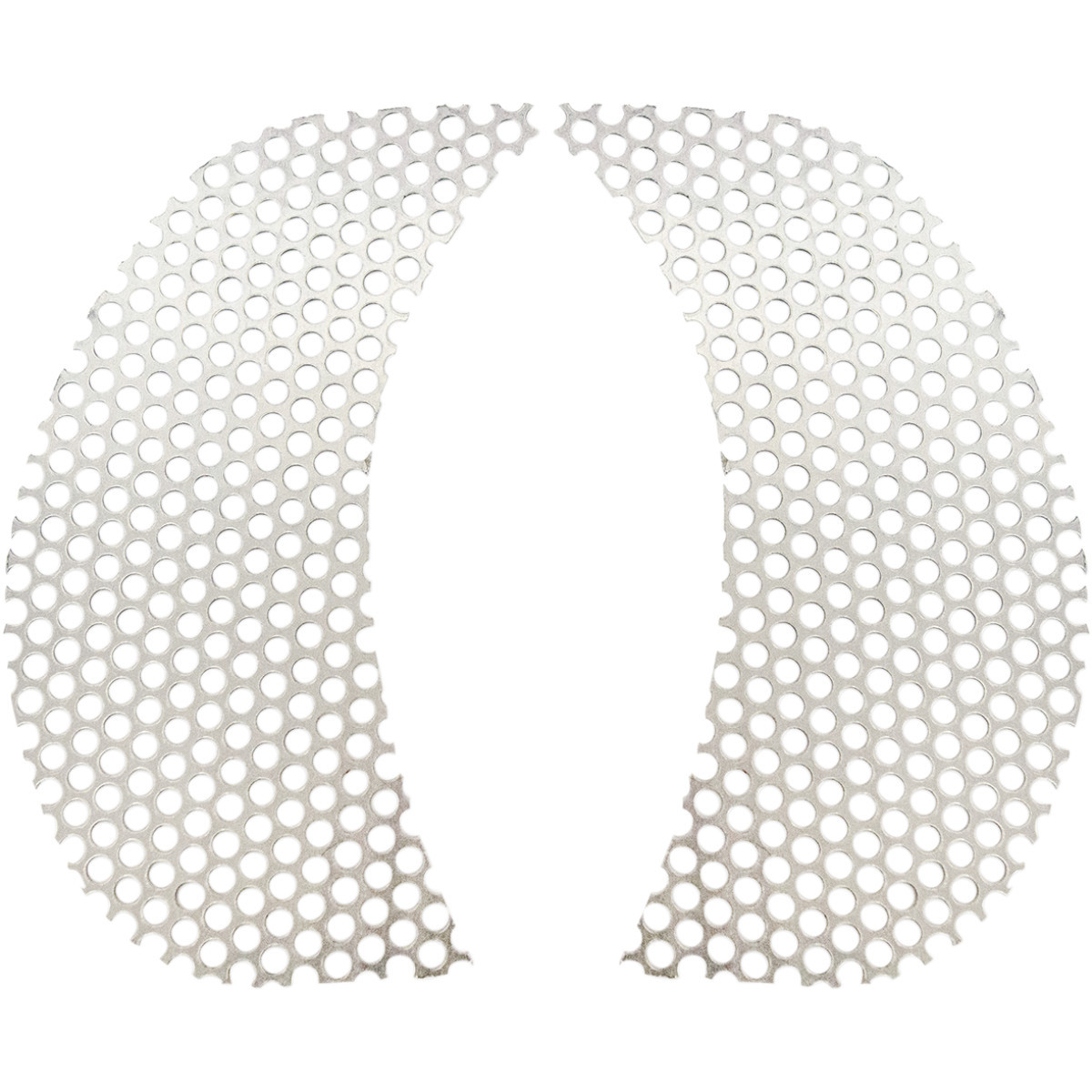 Klock Werks #KWS-01-0368 - Fairing Vent Screen - Round - Chrome - FLTR