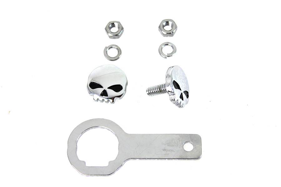 V-Twin #77351B1 - Skull License Plate Bolt Kit