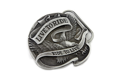 V-Twin - Live to Ride 75 Anniversary Belt Buckle