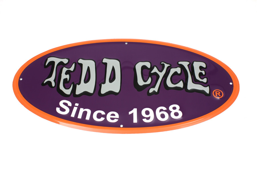 V-Twin #T0078P07 - Tedd Cycle Metal Sign