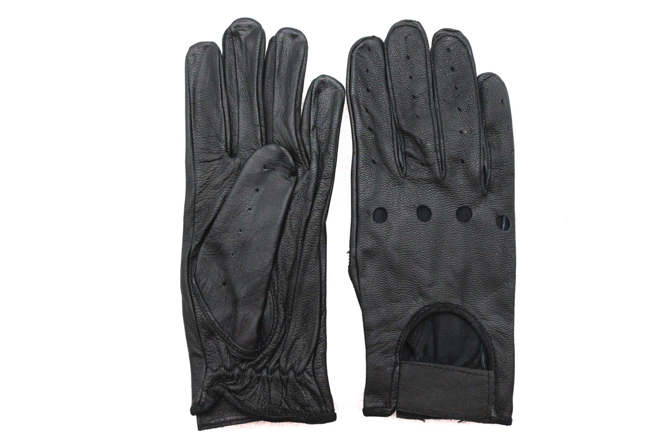  #100-43 - Black Summer Riding Gloves Medium