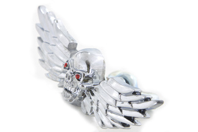V-Twin - Skull with Wings Medallion Set