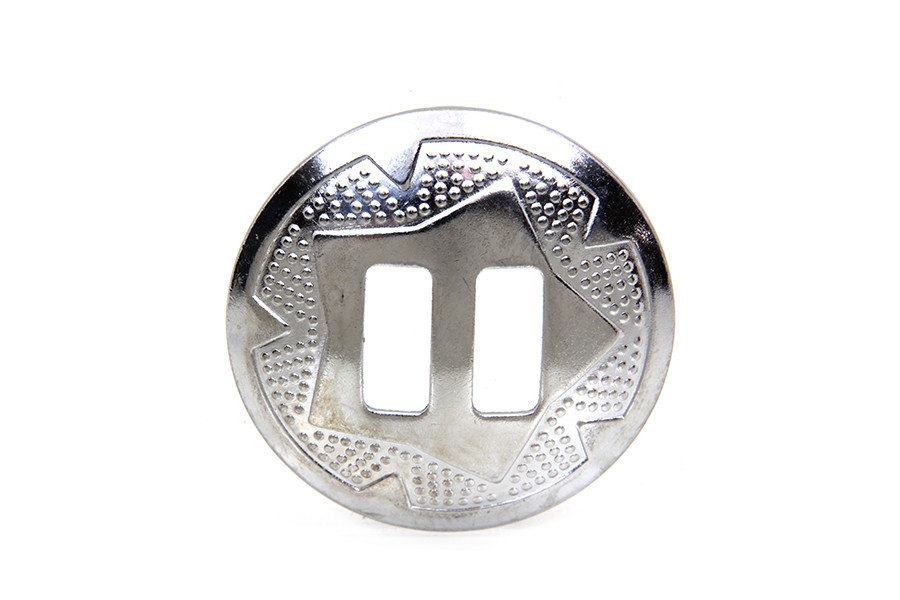 V-Twin #773 CP/ST 1-1/2 - 1-1/2 inch Chrome Concho