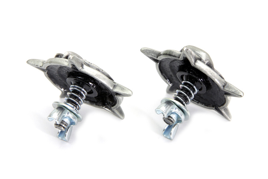 V-Twin #13-1226 - Skull on Star License Plate Topper Set