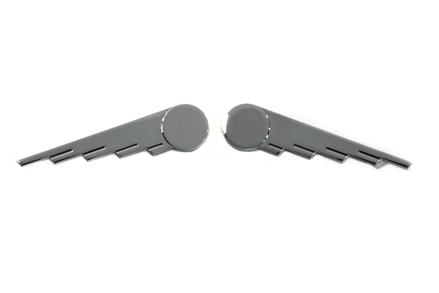 V-Twin - Chrome Speed Wing Emblem Set