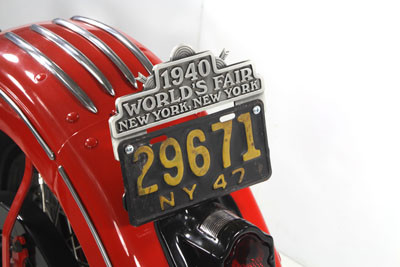 V-Twin - 1940 World's Fair License Plate Topper