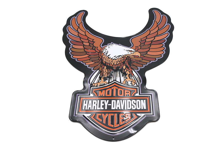 OE #HDL-15530 - Harley Davidson Bar & Shield Eagle Tin Sign