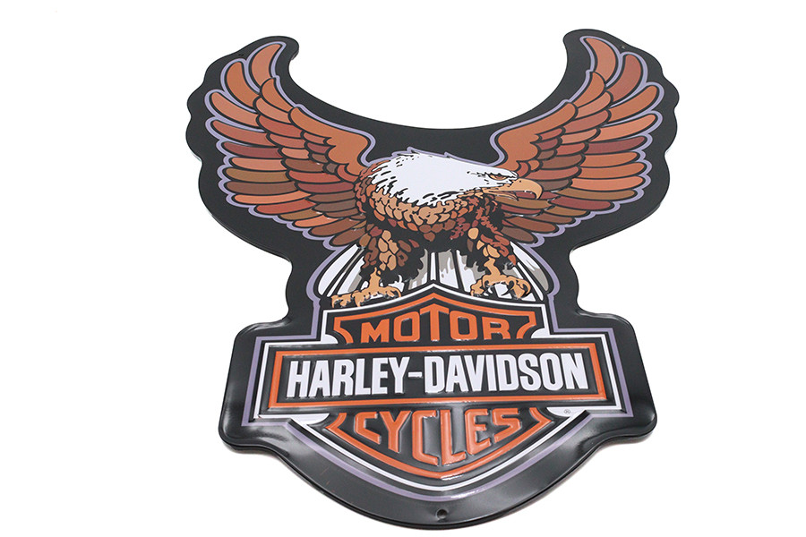 OE #HDL-15530 - Harley Davidson Bar & Shield Eagle Tin Sign