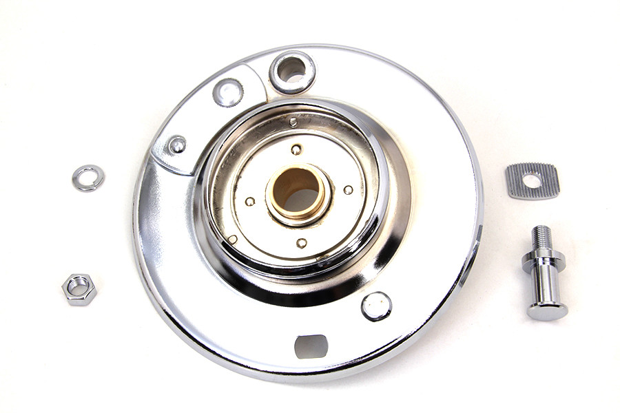 V-Twin - Front Brake Backing Plate Chrome