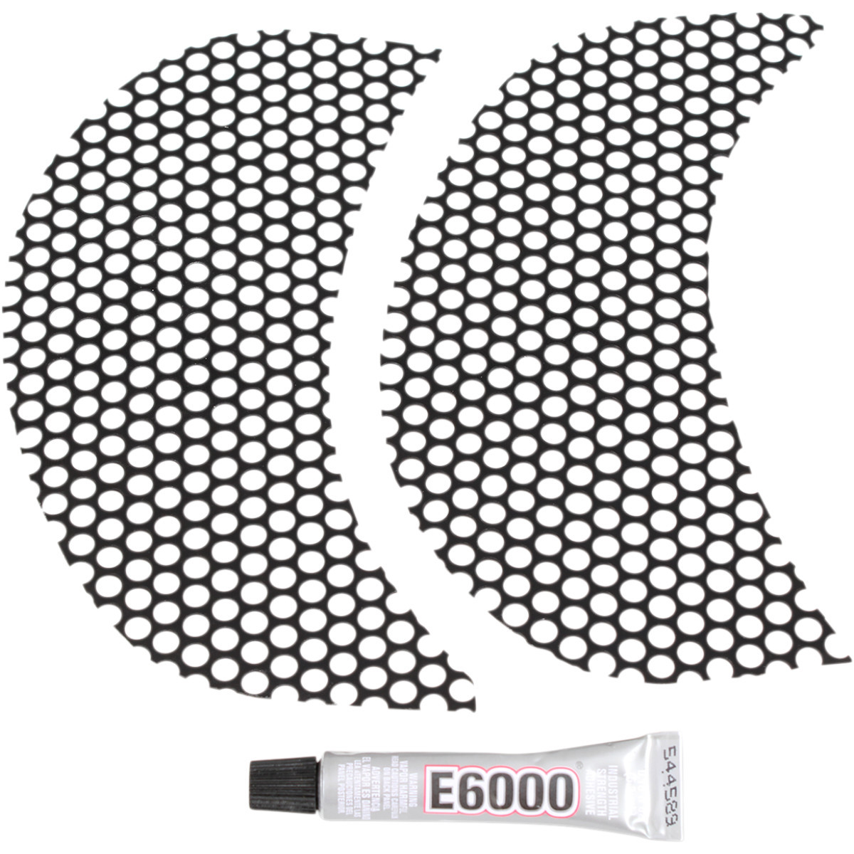 Klock Werks #KWS-01-0368-B - Fairing Vent Screen - Round - Black - FLTR