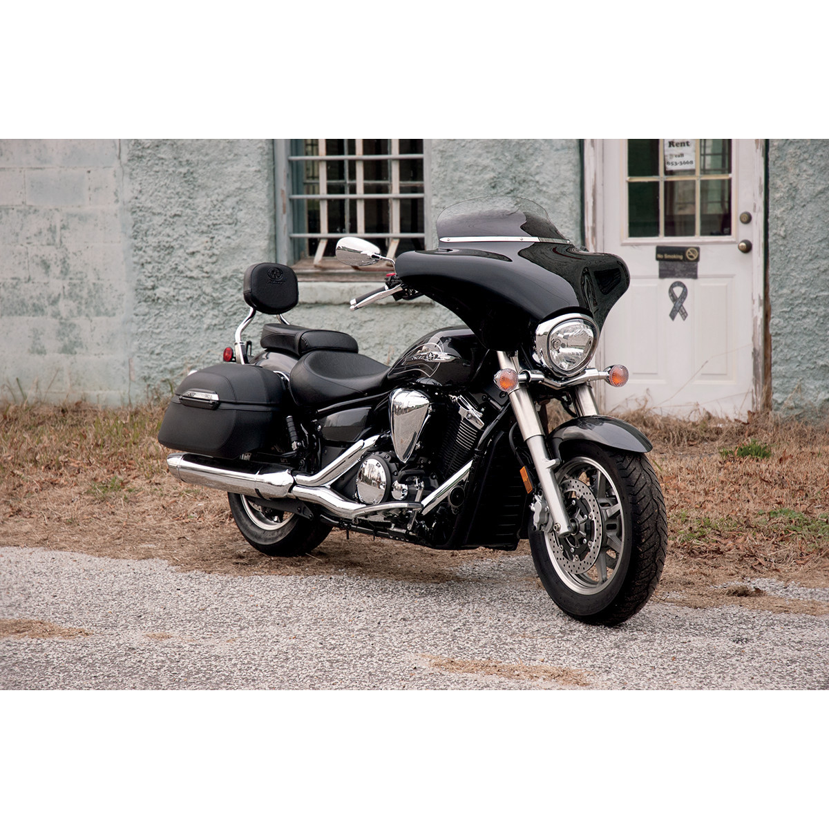 Memphis Shades #MEM0918 - Fairing Windshield Trim - Stainless Steel - Polished - Slim
