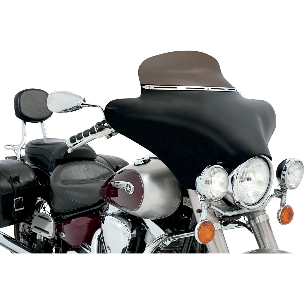 Memphis Shades #MEM0923 - Fairing Windshield Trim - Stainless Steel - Slotted - Slim