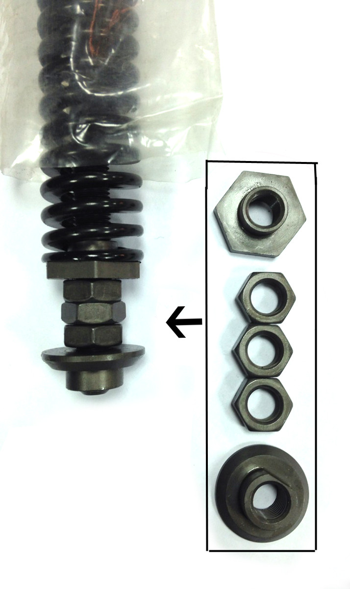 V-Twin - Parkerized Seat Post Assembly