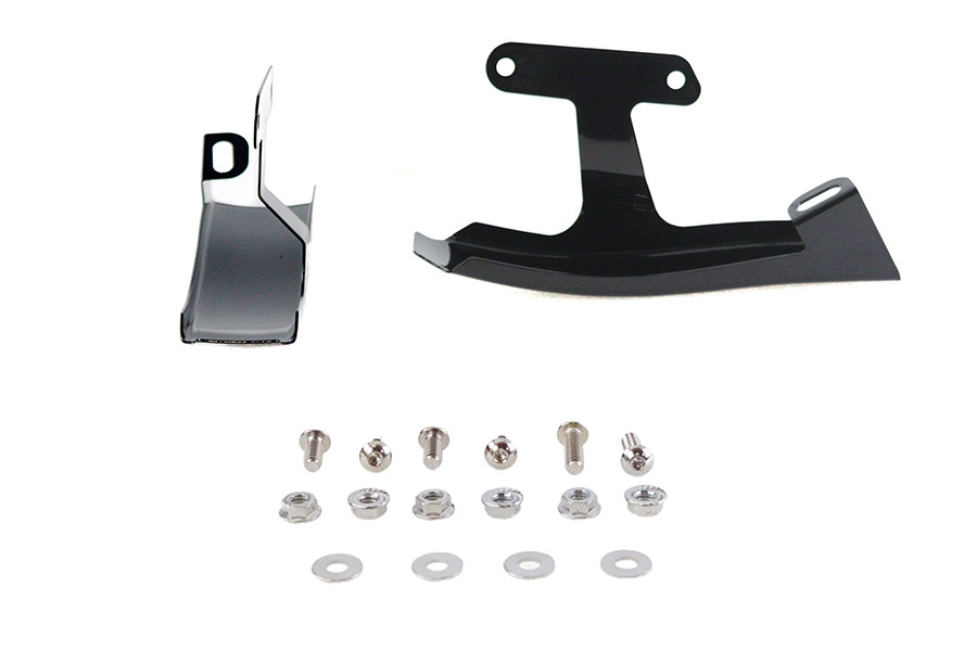 V-Twin #77543B - Black Saddlebag Filler Strip Set