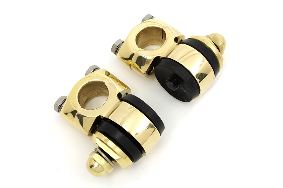 V-Twin - Polished Brass Flanders Riser Tops