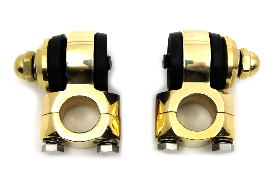 V-Twin - Polished Brass Flanders Riser Tops