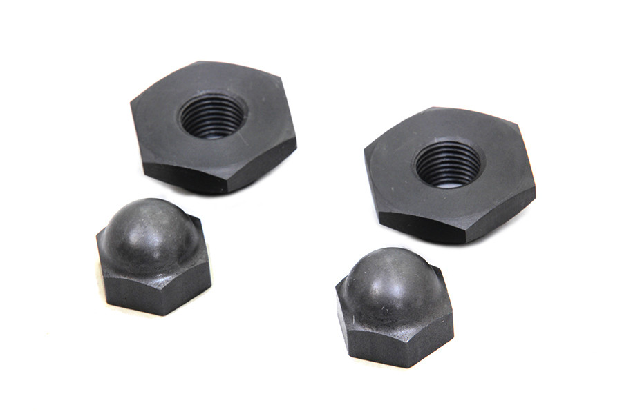 V-Twin - Spring Fork Rod Top Nut Set Parkerized