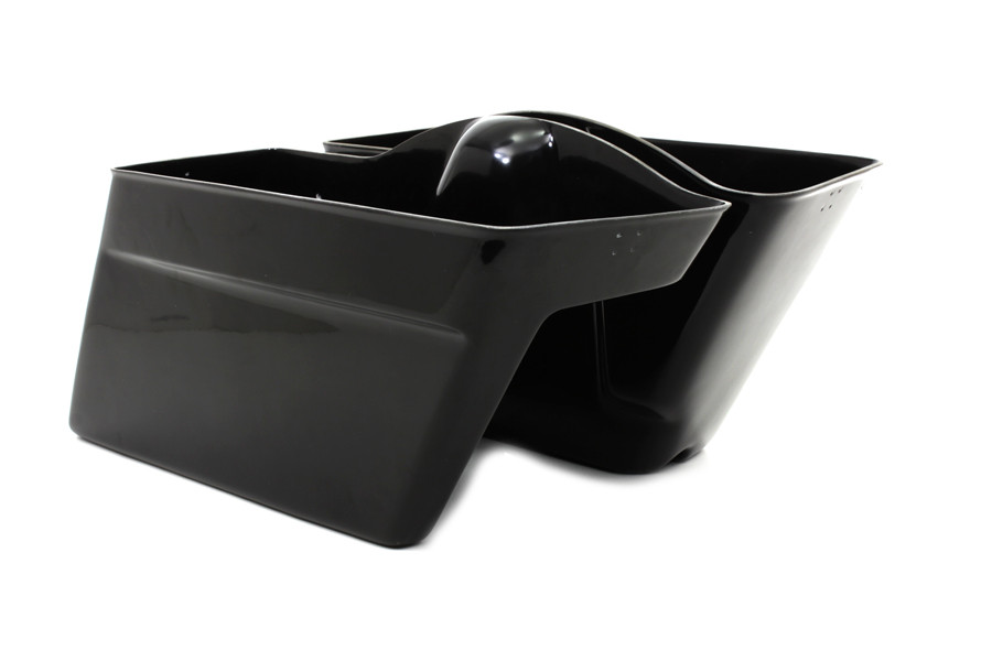 V-Twin - Black Saddlebag Bottom Set