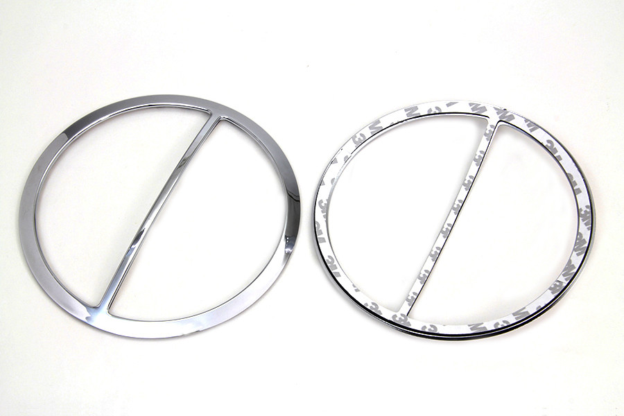 American Dresser #77542 - Chrome Cross Bar Front Speaker Grill Set