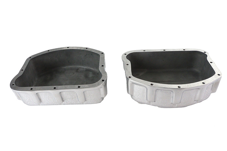 V-Twin - Finned Panhead Valve Cover Set Polished