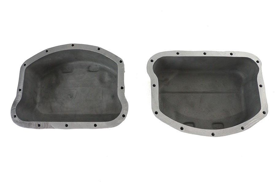 V-Twin - Finned Panhead Valve Cover Set Polished