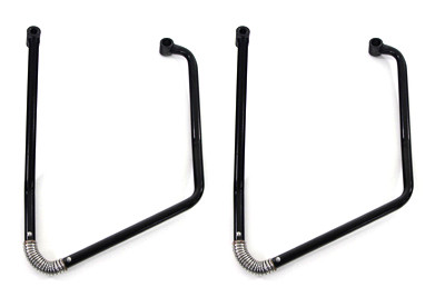 V-Twin #77230 - Black Adjustable Saddlebag Support Kit
