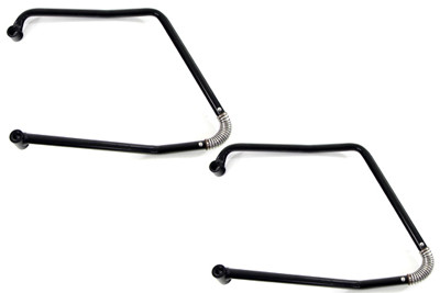 V-Twin #77230 - Black Adjustable Saddlebag Support Kit