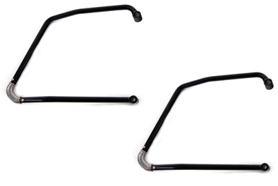 V-Twin #77230 - Black Adjustable Saddlebag Support Kit
