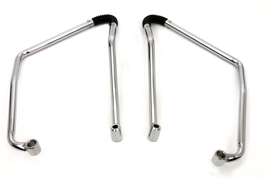 V-Twin #77230C - Chrome Adjustable Saddlebag Support Kit