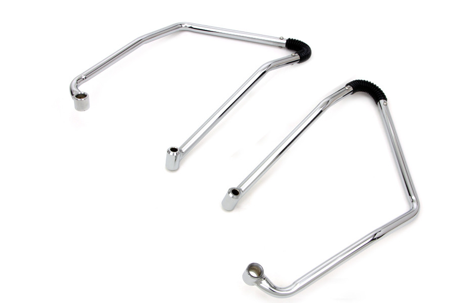 V-Twin #77230C - Chrome Adjustable Saddlebag Support Kit