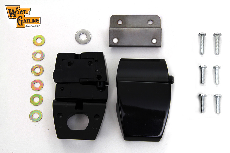 V-Twin #48-0890 - Wyatt Gatling Black Tour-Pak Luggage Latch Kit