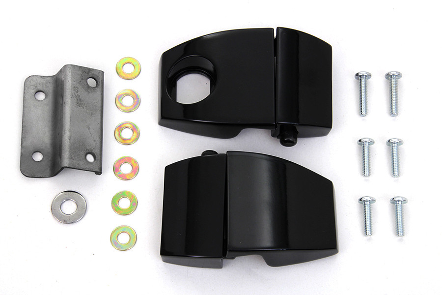 V-Twin #48-0890 - Wyatt Gatling Black Tour-Pak Luggage Latch Kit