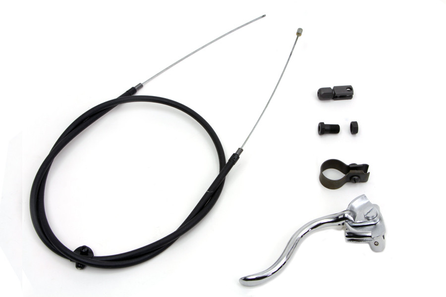 V-Twin - Chrome Brake Handle Cable Kit