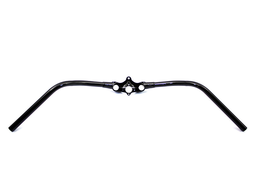 V-Twin - Offset Spring Fork 1 inch Handlebar Black