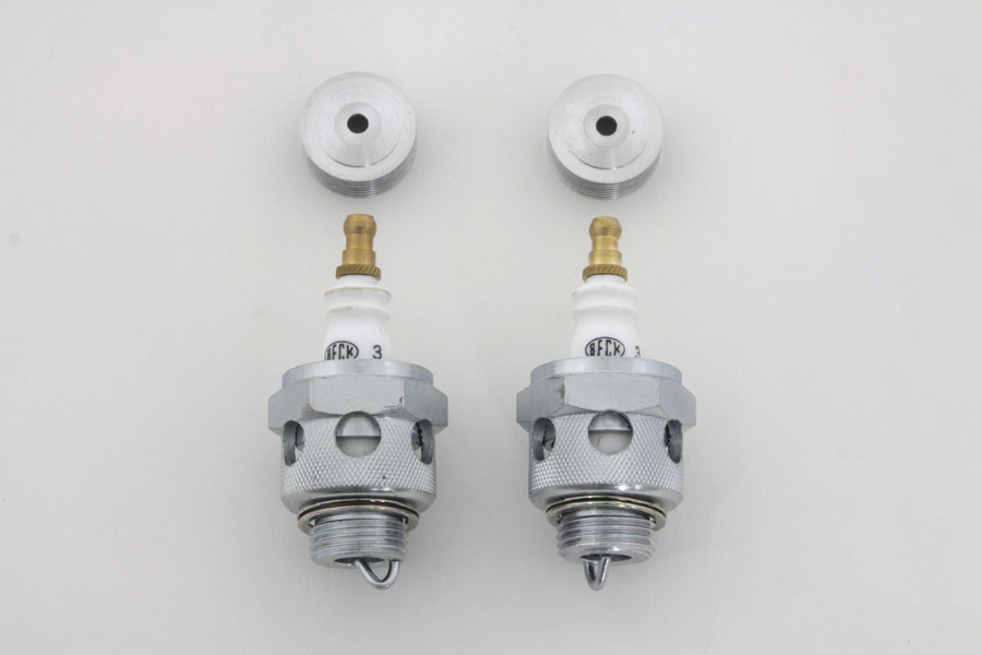 V-Twin - 18mm Beck Spark Plugs with Cool Fin Set